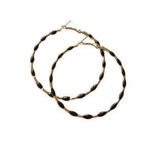 σκουλαρίκια olive hoops