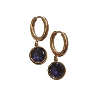 σκουλαρίκια chloe earings purple