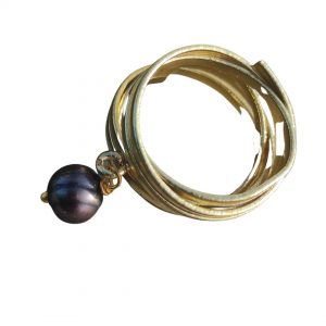 δαχτυλίδι black pearl ring