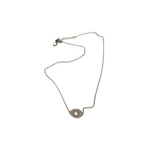 Silver lucky necklace with eye